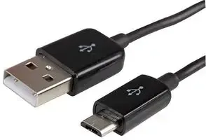 USB to Micro USB Plug Black Charge and Sync Cable - 1m -  C-USB-MI-BL