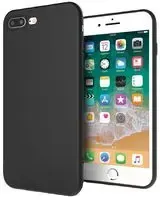 iPhone 8+ Ultra Thin TPU Gel Case, Black Matt - MA-UNB-011